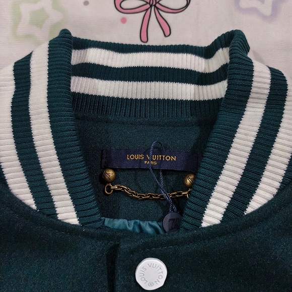 Louis Vuitton Green Badge Baseball Jacket - Picture 2 of 10